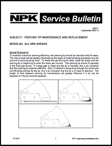 Piercing Tip Maintenance & Replacement