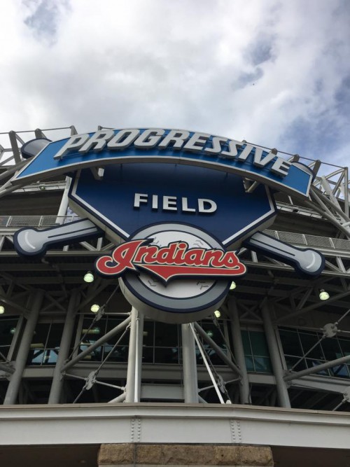 Progressive Field in downtown Cleveland