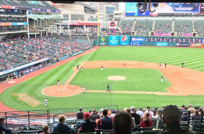 Cleveland Indians vs Houston Rockets at Progressive Field