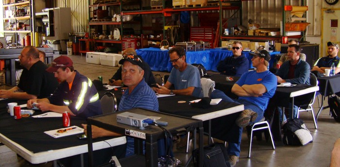 June 2018 NPK Service Conference - group shot in class, left side