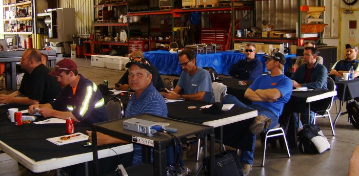 June 2018 NPK Service Conference - group shot in class, left side