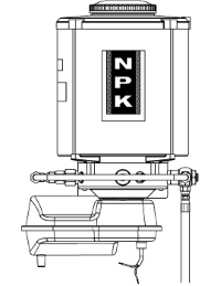 NPK G153 carrier mounted autolube