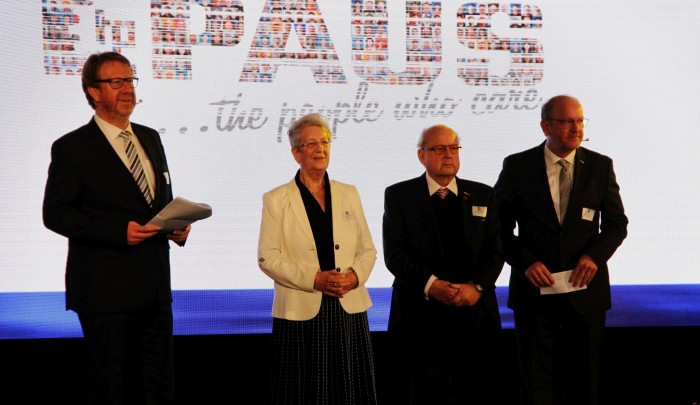 Franz-Josef, Agnes, Hermann, and Wolfgang Paus at the Paus 50 year celebration