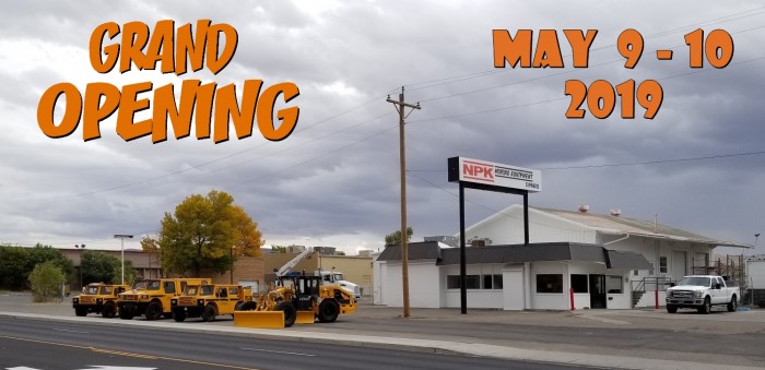 NPK Mining Equipment Grand Opening - May 9 - 10, 2019