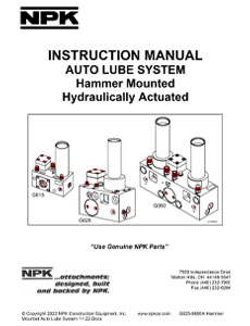 Hammer Mounted Auto Lube System